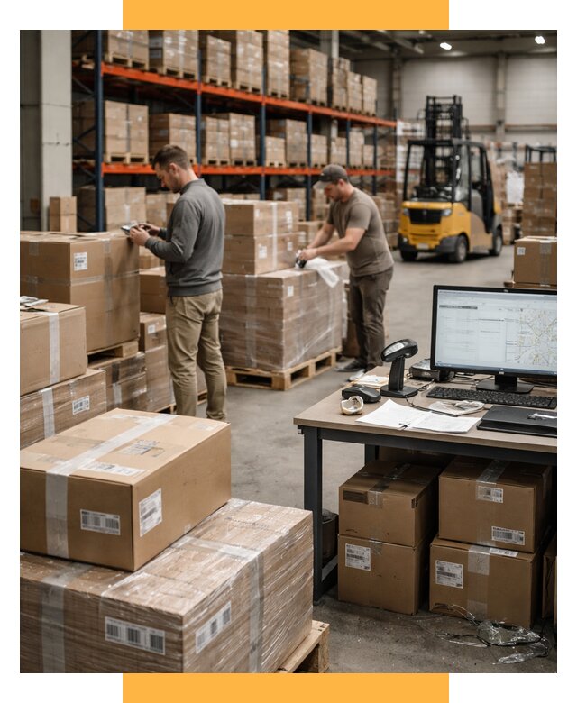 Склад консолидации в Европе от 6646 р., услуги СетСервис-Нвл